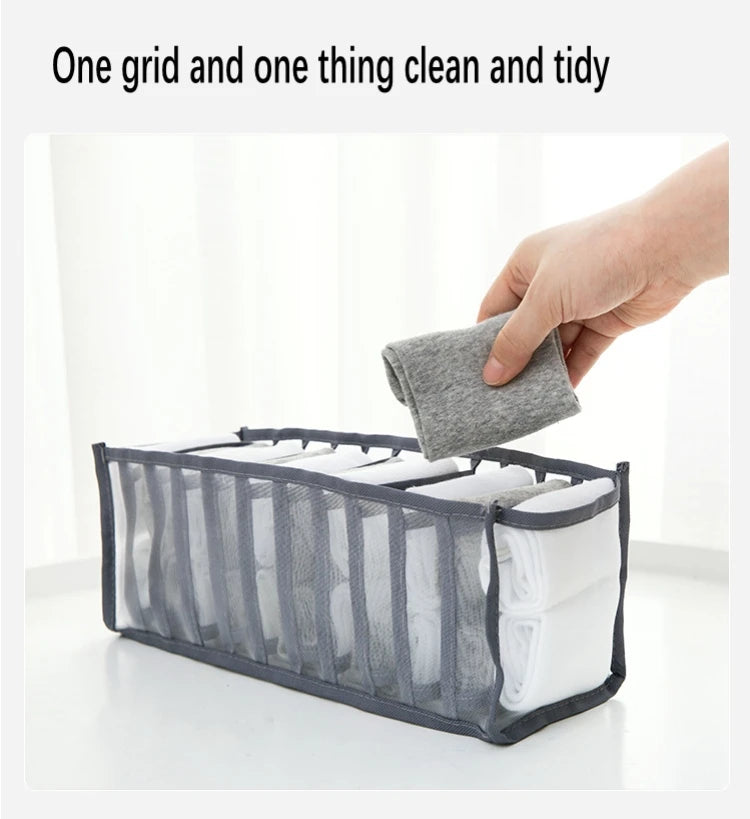 Foldable Underwear Organizer – Multi-Purpose Drawer for Bras, Socks, and Accessories