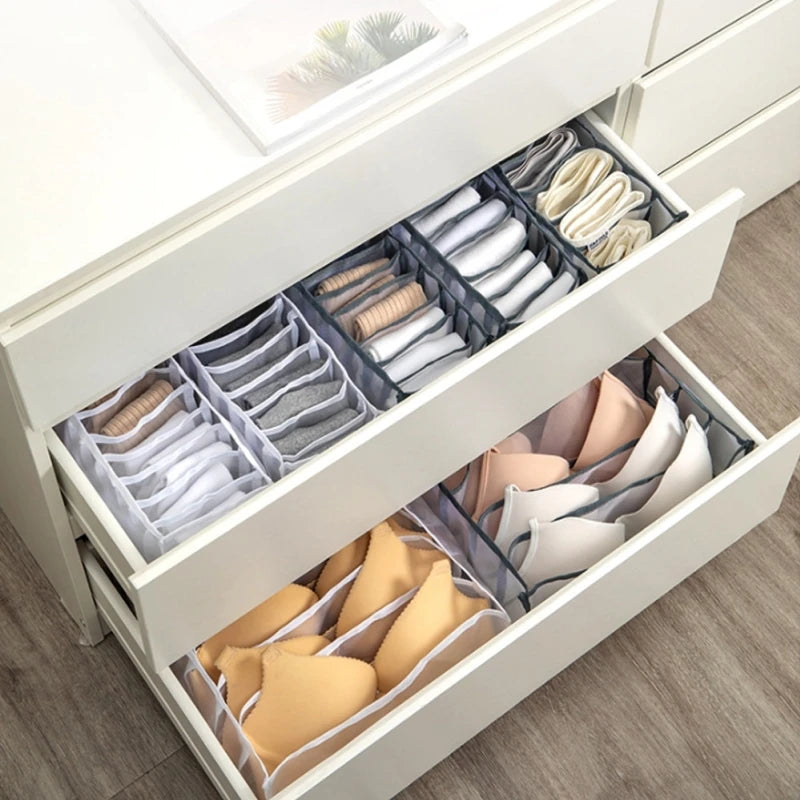 Foldable Underwear Organizer – Multi-Purpose Drawer for Bras, Socks, and Accessories