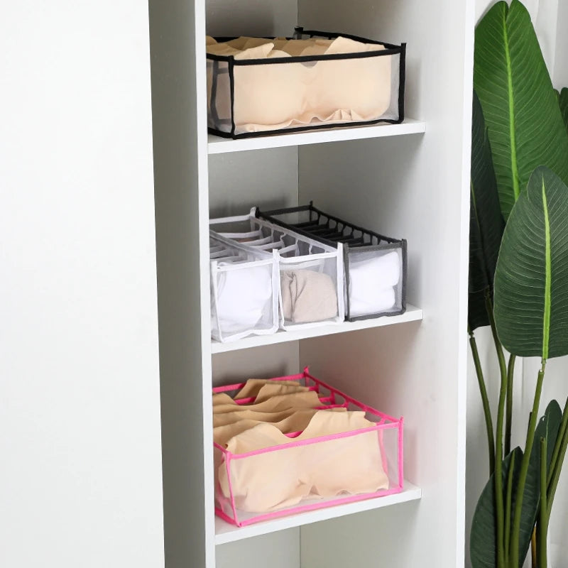 Foldable Underwear Organizer – Multi-Purpose Drawer for Bras, Socks, and Accessories