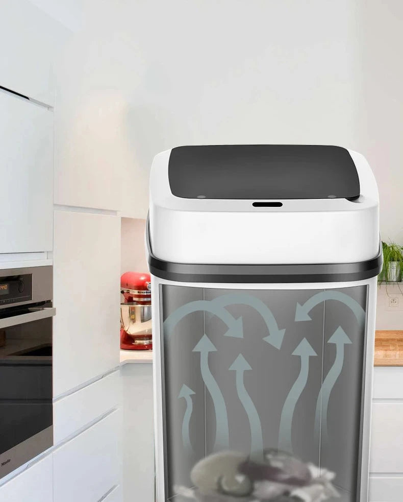 13L Smart Touch Trash Can – Modern Sensor Bin for Kitchen & Bathroom