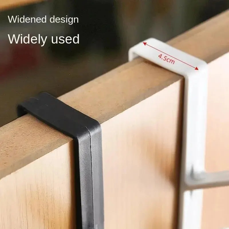 Over-the-Door Hook Rack – 5-Hook Vertical Hanger for Coat, Wardrobe, or Dorm Room