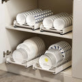 Pull-Out Stainless Steel Dish Drying Drawer – Organize Your Kitchen with Ease