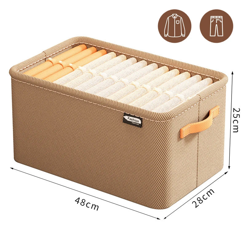 Thickened Clothes Organizer Storage Box for Pants, Jeans & Sweaters – Wardrobe & Drawer Organizer