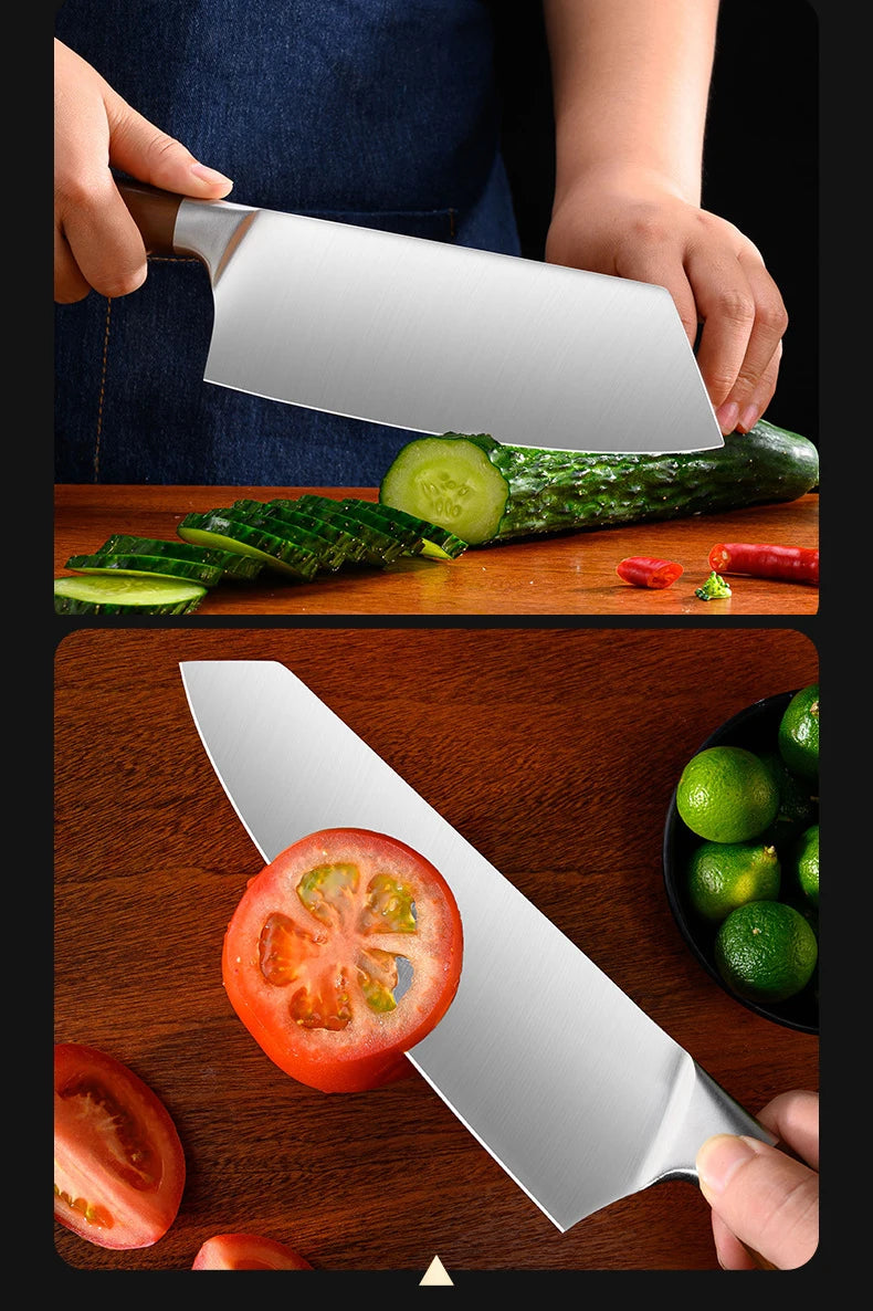 Professional Kitchen Knife Set – Japanese Chef Knives in Stainless Steel for Meat, Fish, Vegetables & Fruit