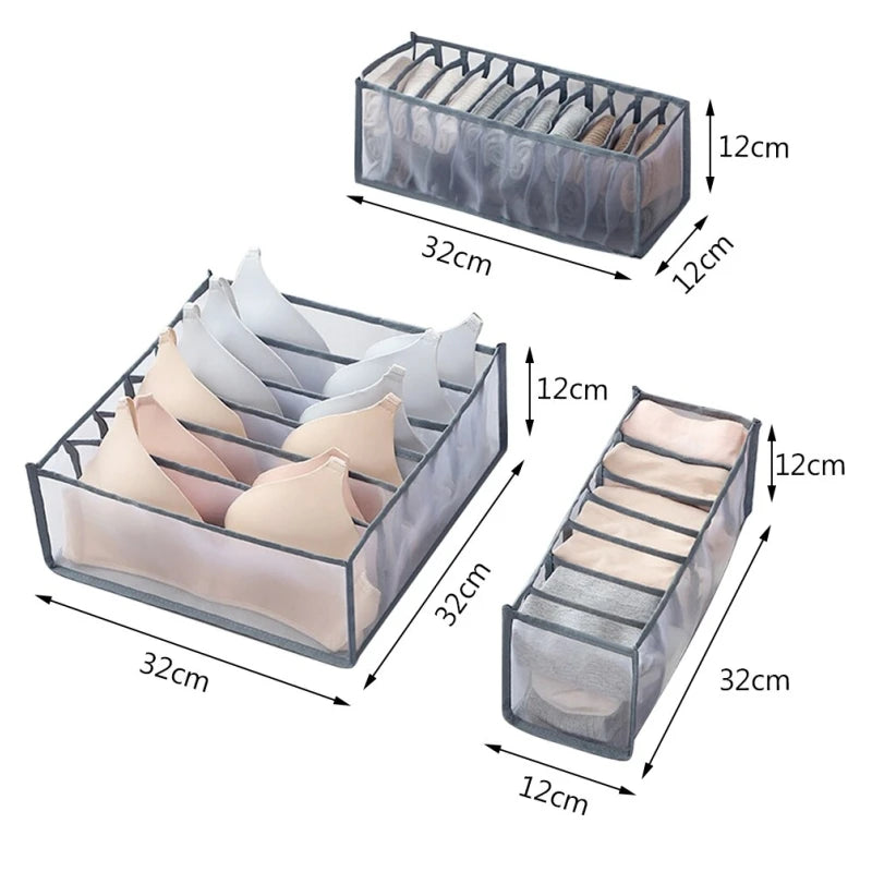 Foldable Underwear Organizer – Multi-Purpose Drawer for Bras, Socks, and Accessories