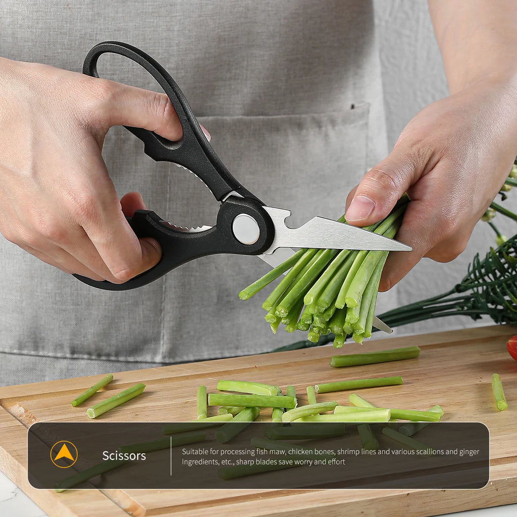 Premium Black Stainless Steel Knife Set – 3 or 5 Pieces | Precision & Durability