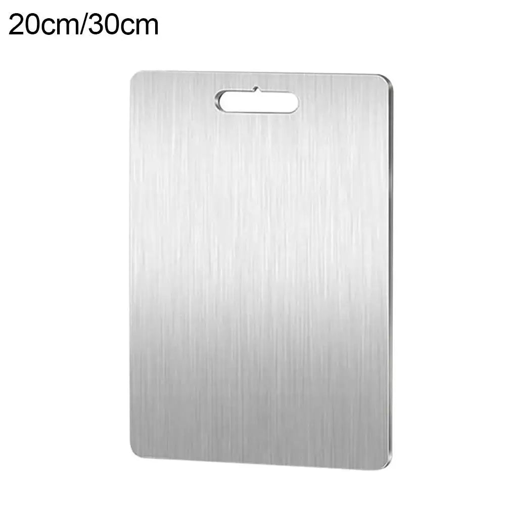 Professional 304 Stainless Steel Cutting Board – Double-Sided, Heavy-Duty, Food-Grade & Portable