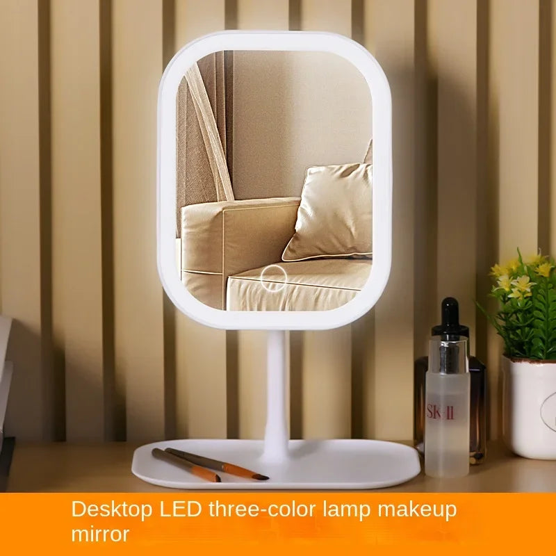 LED Makeup Mirror with Touch Control – 3 Light Modes | Premium White Vanity Mirror
