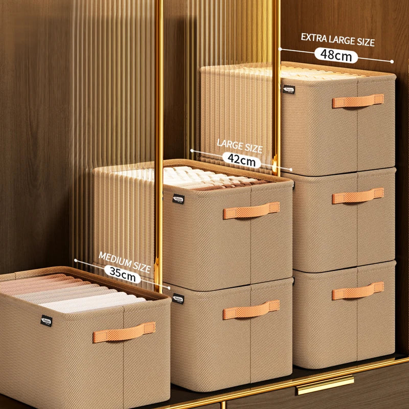 Thickened Clothes Organizer Storage Box for Pants, Jeans & Sweaters – Wardrobe & Drawer Organizer