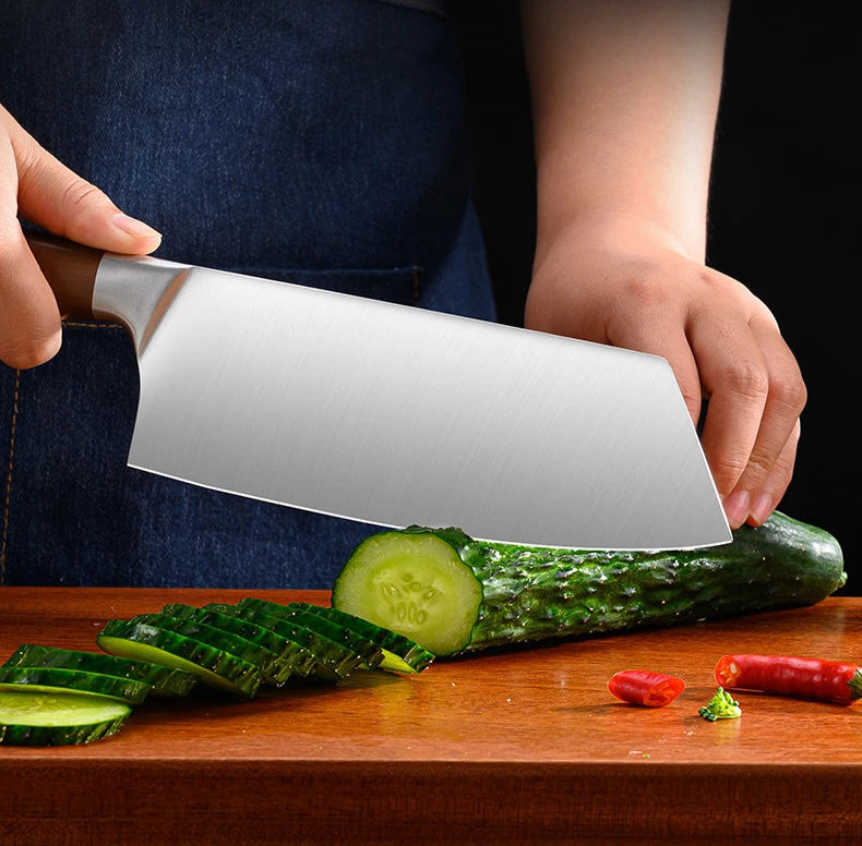 Professional Kitchen Knife Set – Japanese Chef Knives in Stainless Steel for Meat, Fish, Vegetables & Fruit