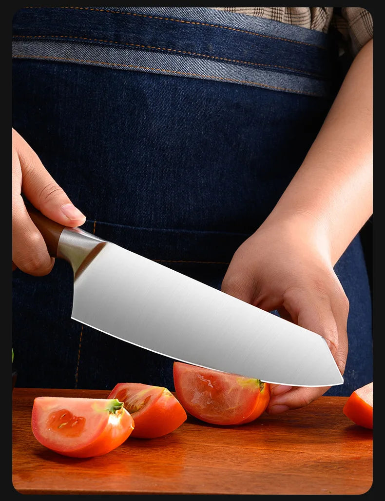 Professional Kitchen Knife Set – Japanese Chef Knives in Stainless Steel for Meat, Fish, Vegetables & Fruit