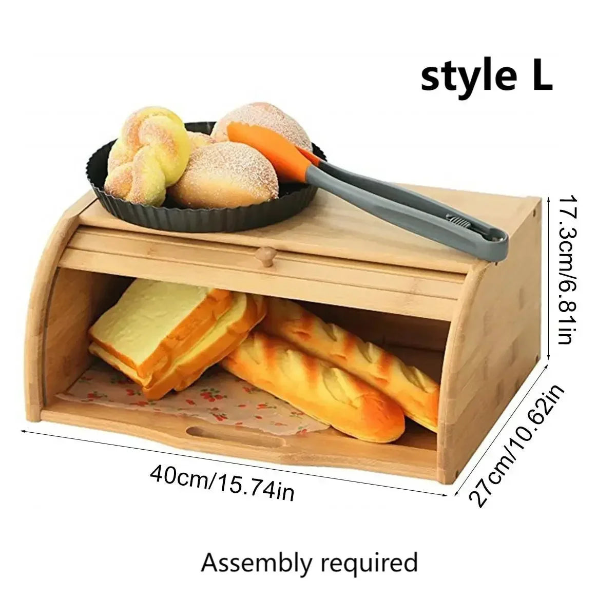Natural Bamboo Food Organizer Box