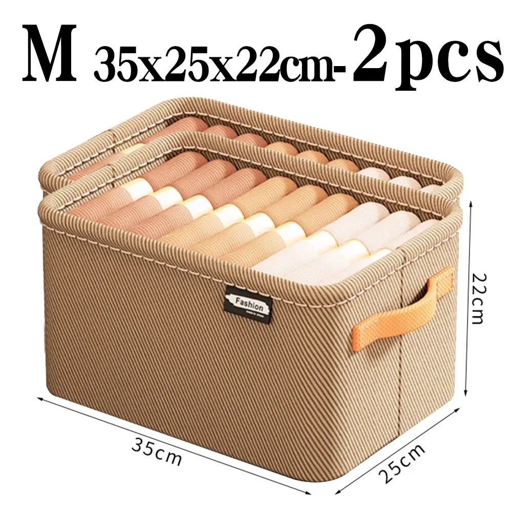 Thickened Clothes Organizer Storage Box for Pants, Jeans & Sweaters – Wardrobe & Drawer Organizer