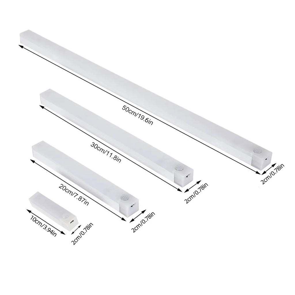 Rechargeable LED Motion Sensor Light – Wireless USB Cabinet & Closet Night Light for Kitchen, Stairs and Hallway