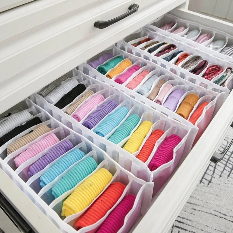 Foldable Underwear Organizer – Multi-Purpose Drawer for Bras, Socks, and Accessories