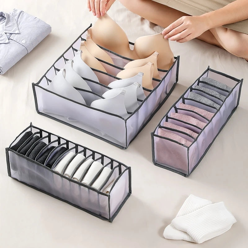 Foldable Underwear Organizer – Multi-Purpose Drawer for Bras, Socks, and Accessories