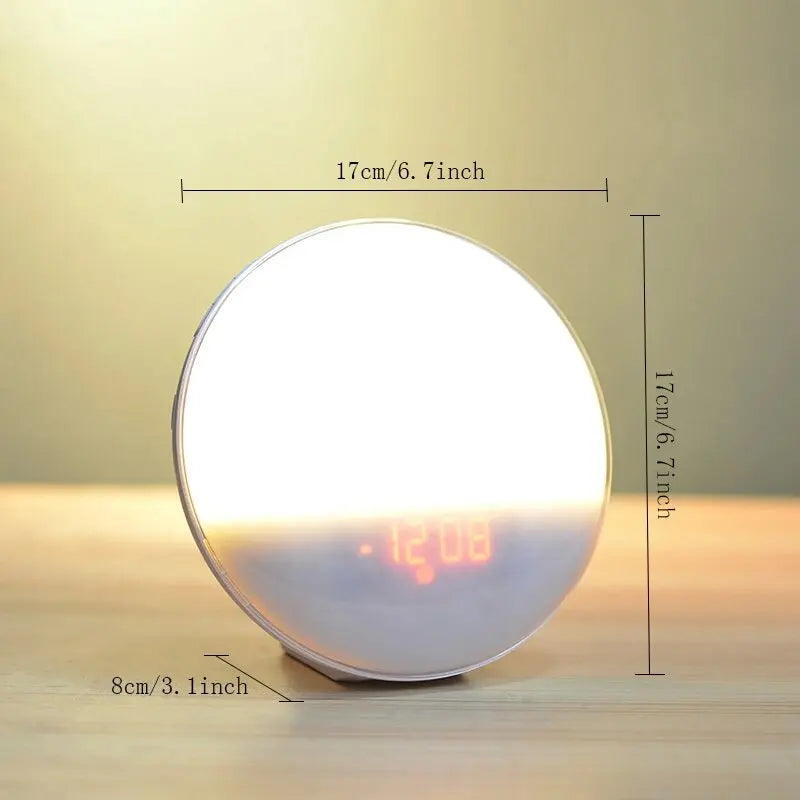 Sunrise Alarm Clock with Light Simulation, FM Radio & USB Charging