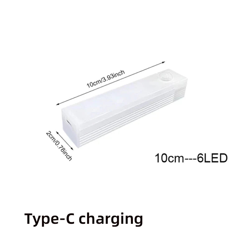 Rechargeable LED Motion Sensor Light – Wireless USB Cabinet & Closet Night Light for Kitchen, Stairs and Hallway