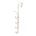 Over-the-Door Hook Rack – 5-Hook Vertical Hanger for Coat, Wardrobe, or Dorm Room