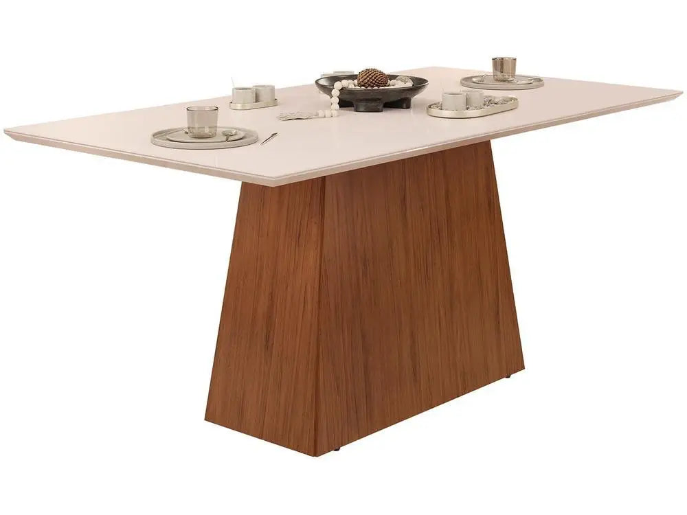 Copenhagen Dining Set – 6-Person Modern & Elegant Table with Upholstered Chairs