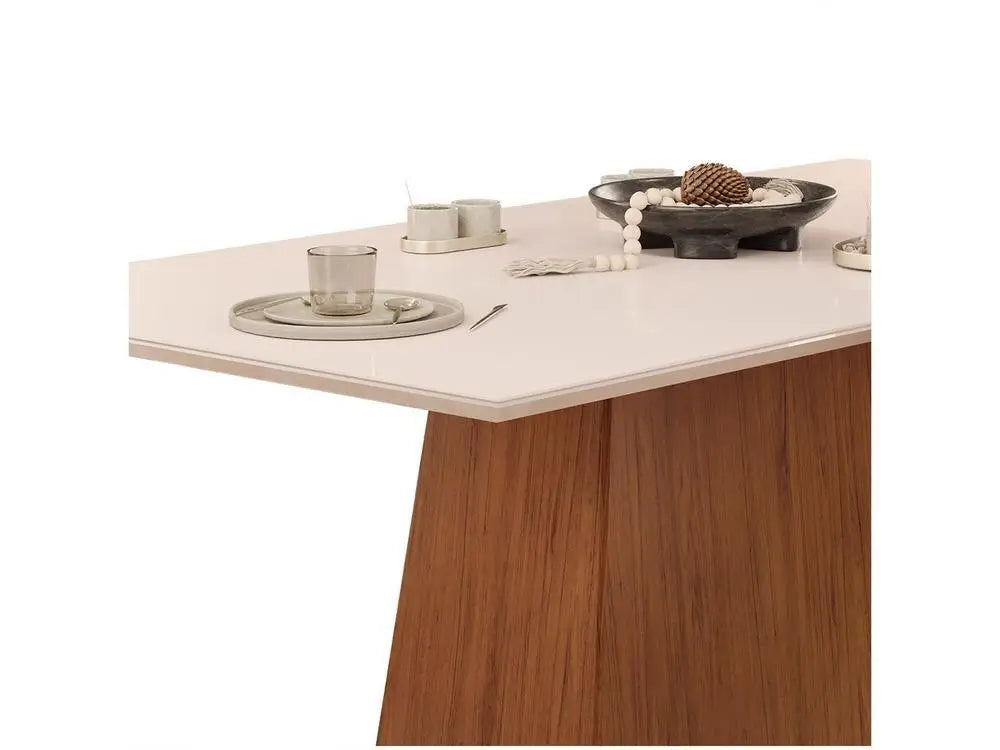 Copenhagen Dining Set – 6-Person Modern & Elegant Table with Upholstered Chairs
