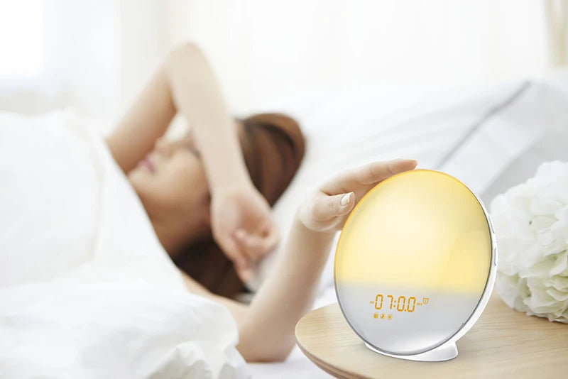 Sunrise Alarm Clock with Light Simulation, FM Radio & USB Charging