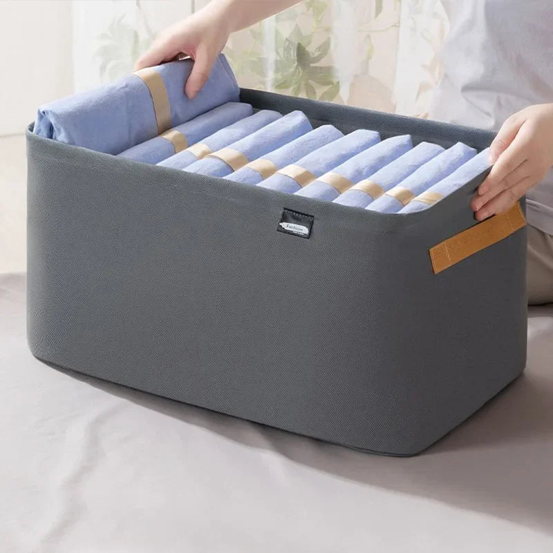 Thickened Clothes Organizer Storage Box for Pants, Jeans & Sweaters – Wardrobe & Drawer Organizer