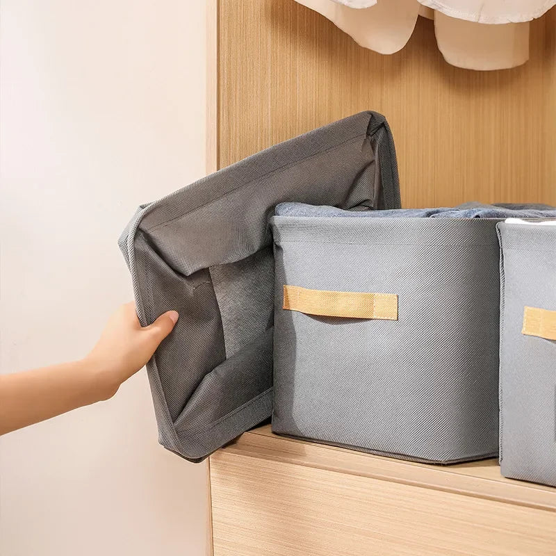 Thickened Clothes Organizer Storage Box for Pants, Jeans & Sweaters – Wardrobe & Drawer Organizer