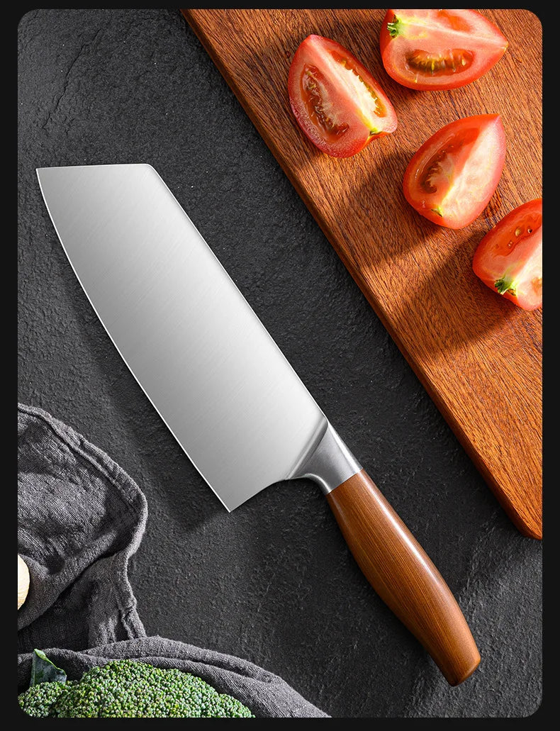 Professional Kitchen Knife Set – Japanese Chef Knives in Stainless Steel for Meat, Fish, Vegetables & Fruit