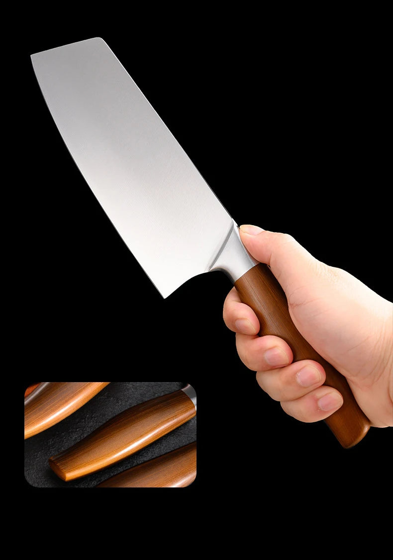 Professional Kitchen Knife Set – Japanese Chef Knives in Stainless Steel for Meat, Fish, Vegetables & Fruit