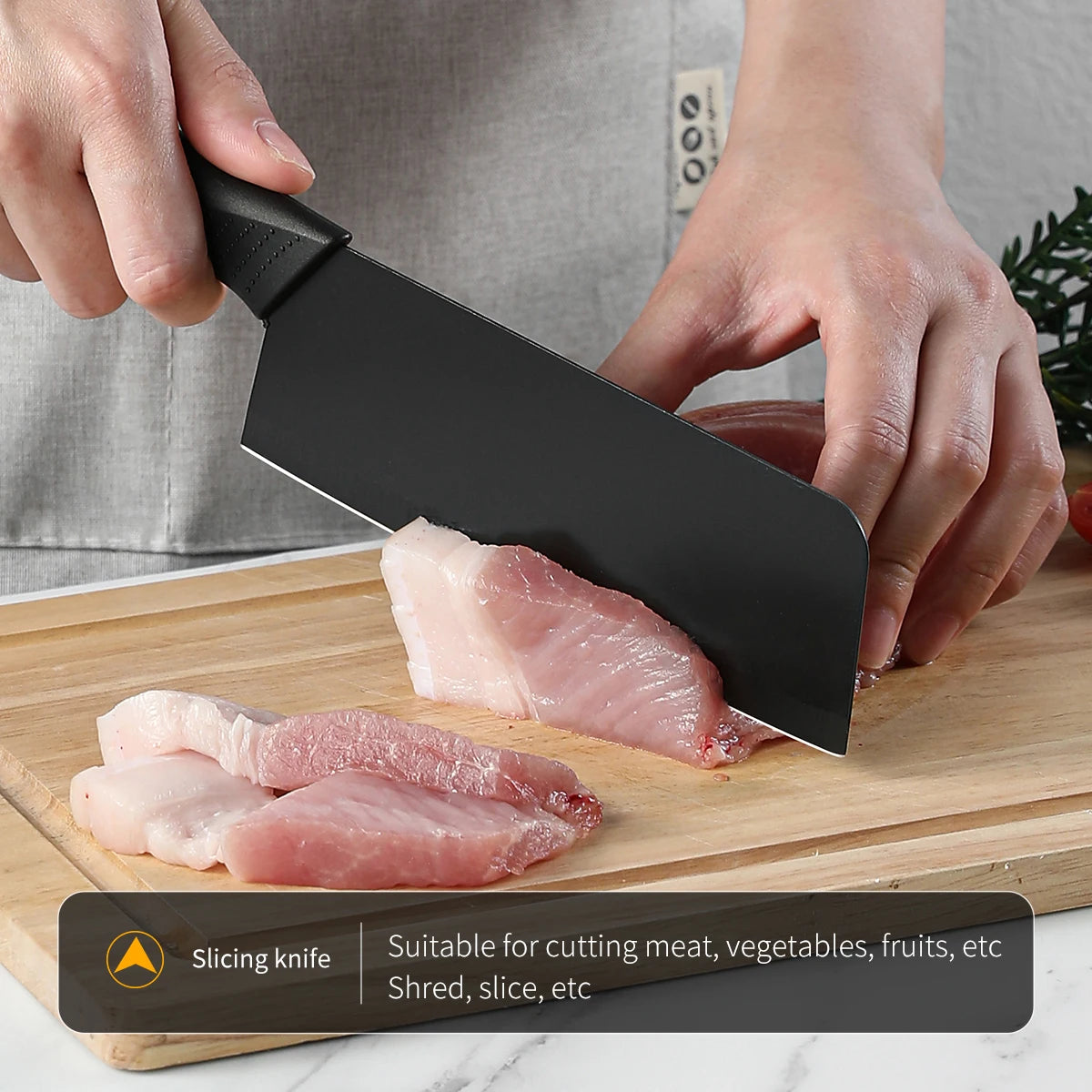 Premium Black Stainless Steel Knife Set – 3 or 5 Pieces | Precision & Durability