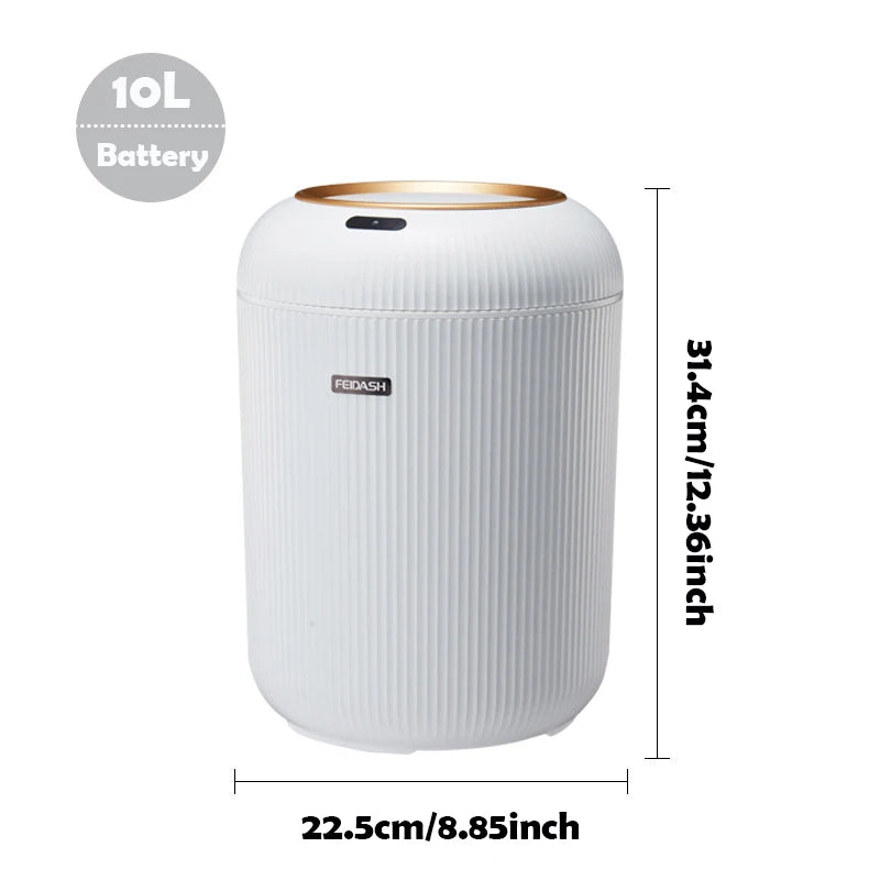 Smart Automatic Trash Can with Motion Sensor – Touchless, Odor-Sealing & Modern Design