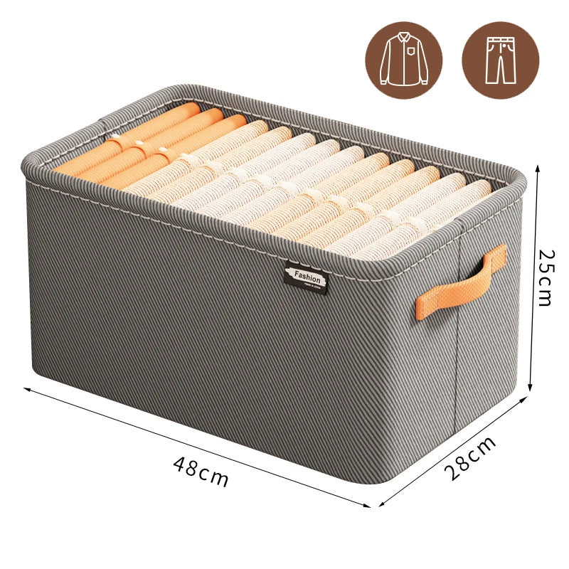 Thickened Clothes Organizer Storage Box for Pants, Jeans & Sweaters – Wardrobe & Drawer Organizer