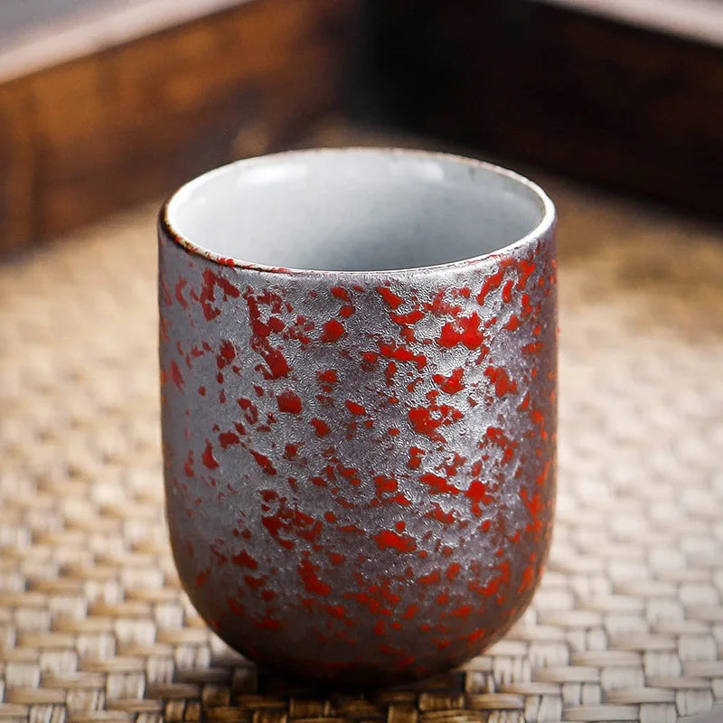 Japanese Vintage Ceramic Tea Cup 130ml – Handmade Stoneware Mug for Tea, Coffee & Sake