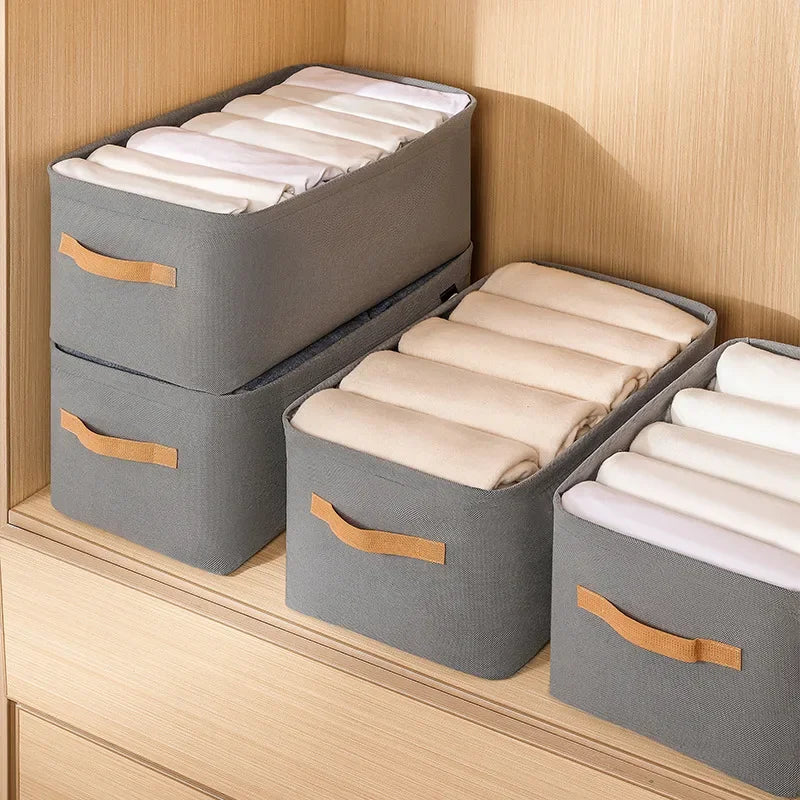 Thickened Clothes Organizer Storage Box for Pants, Jeans & Sweaters – Wardrobe & Drawer Organizer