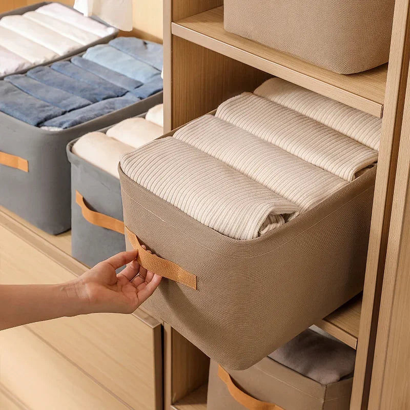 Thickened Clothes Organizer Storage Box for Pants, Jeans & Sweaters – Wardrobe & Drawer Organizer