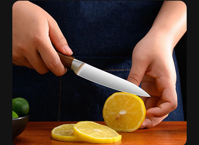 Professional Kitchen Knife Set – Japanese Chef Knives in Stainless Steel for Meat, Fish, Vegetables & Fruit