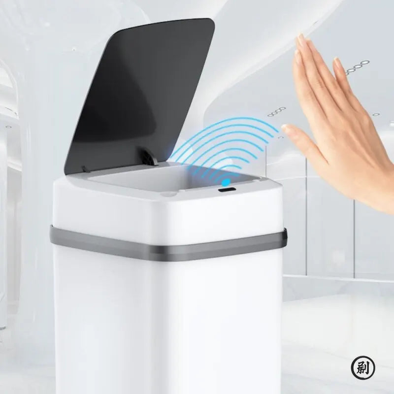 13L Smart Touch Trash Can – Modern Sensor Bin for Kitchen & Bathroom