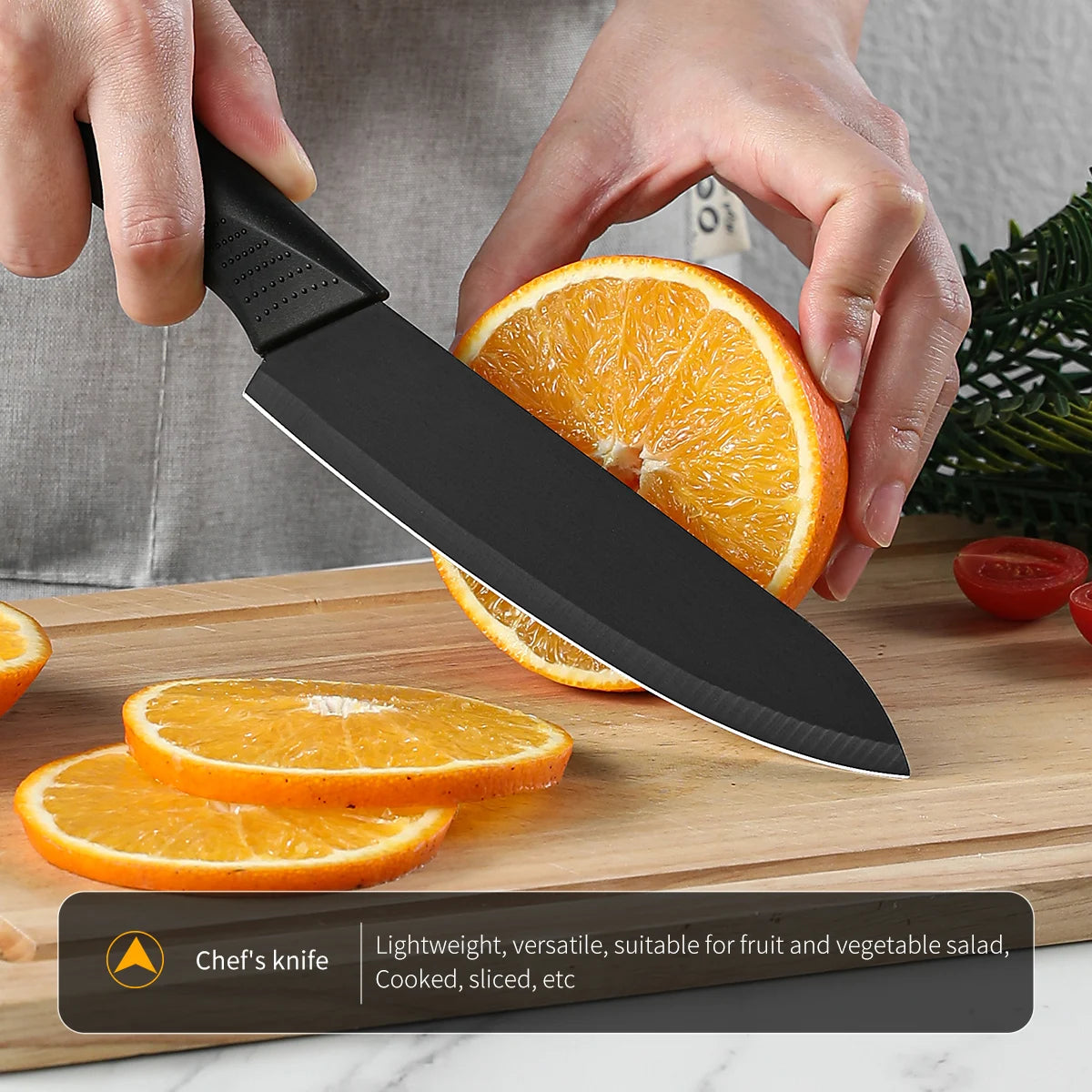 Premium Black Stainless Steel Knife Set – 3 or 5 Pieces | Precision & Durability