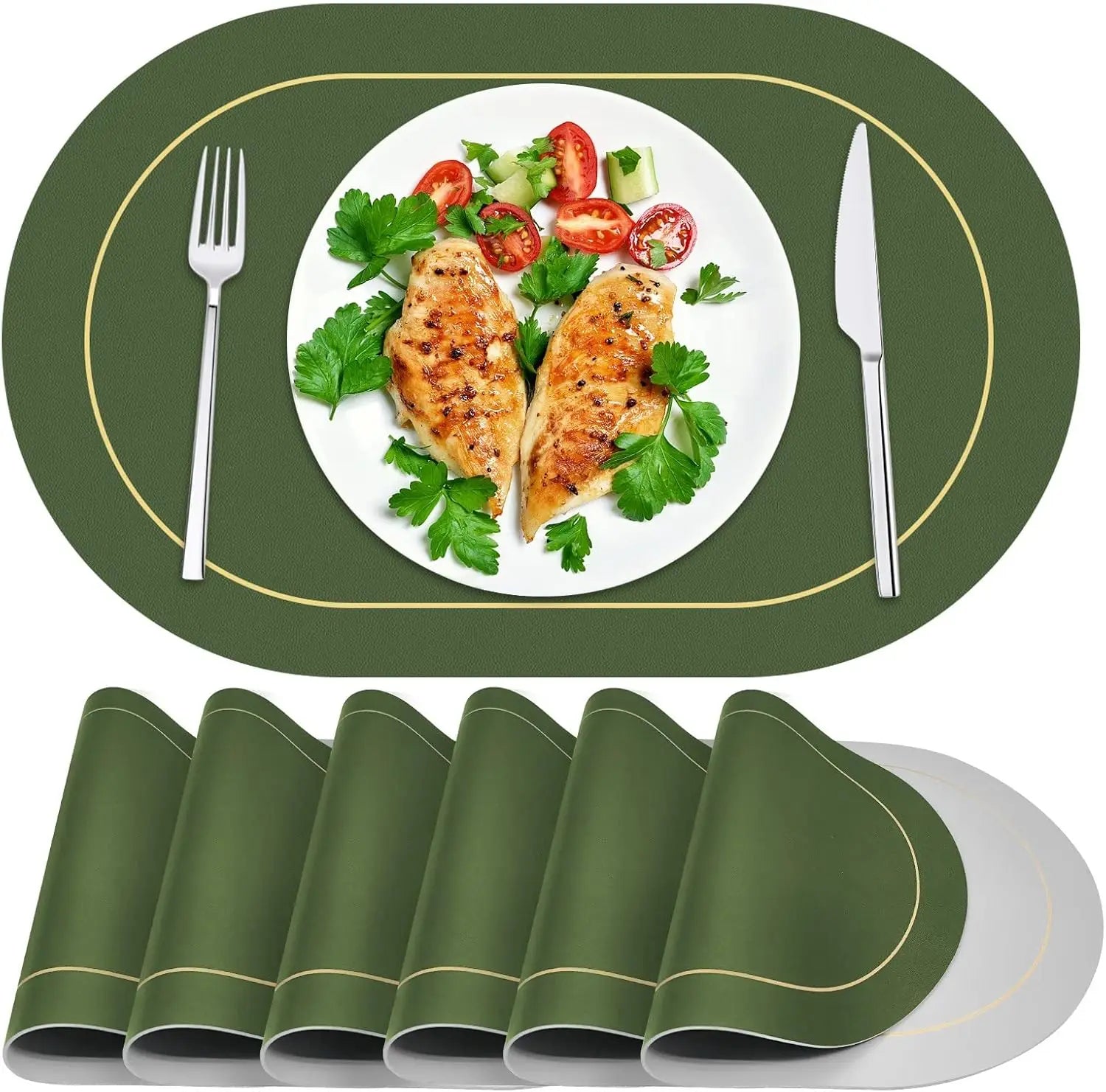Leather Table Placemats – Heat Resistant, Washable, and Easy to Clean