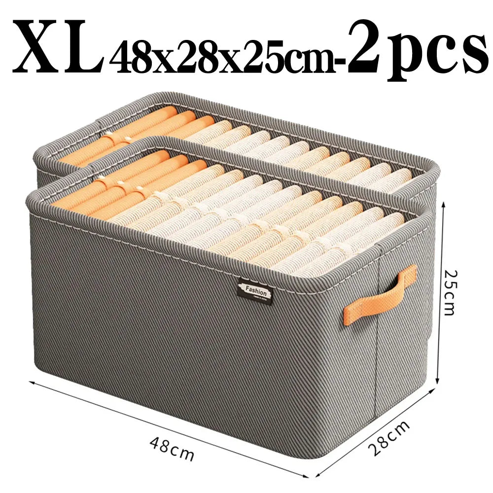 Thickened Clothes Organizer Storage Box for Pants, Jeans & Sweaters – Wardrobe & Drawer Organizer