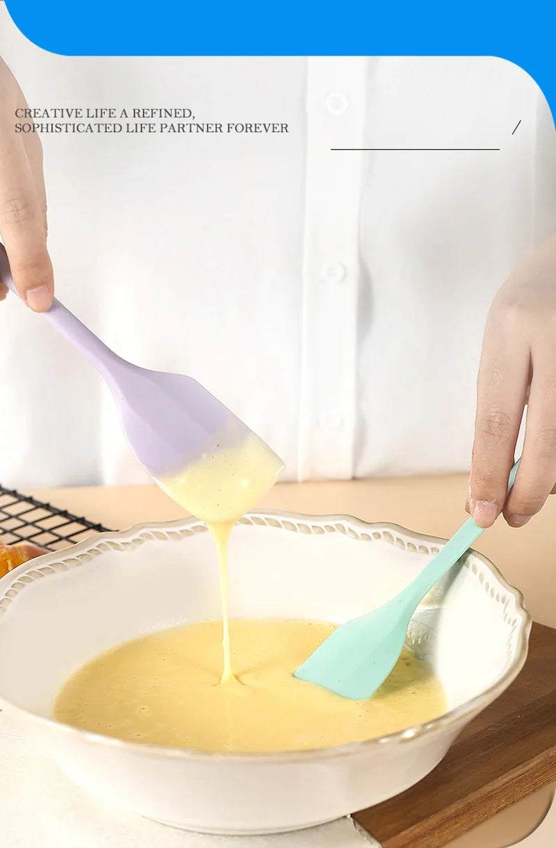 Heat Resistant Silicone Spatula for Baking, Cooking & Pastry Tools