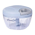 Manual Food Chopper 500ml– Garlic, Onion & Vegetable Cutter with Anti-Splash Rotating Press System