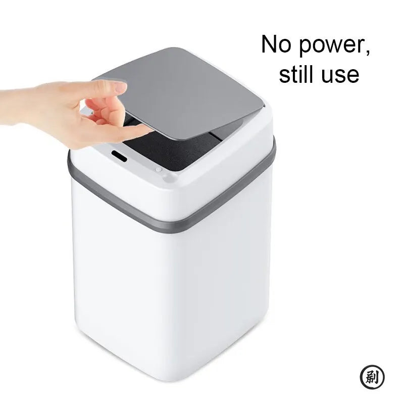 13L Smart Touch Trash Can – Modern Sensor Bin for Kitchen & Bathroom