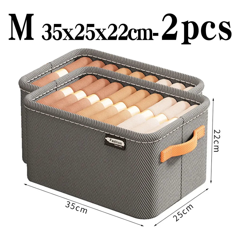 Thickened Clothes Organizer Storage Box for Pants, Jeans & Sweaters – Wardrobe & Drawer Organizer