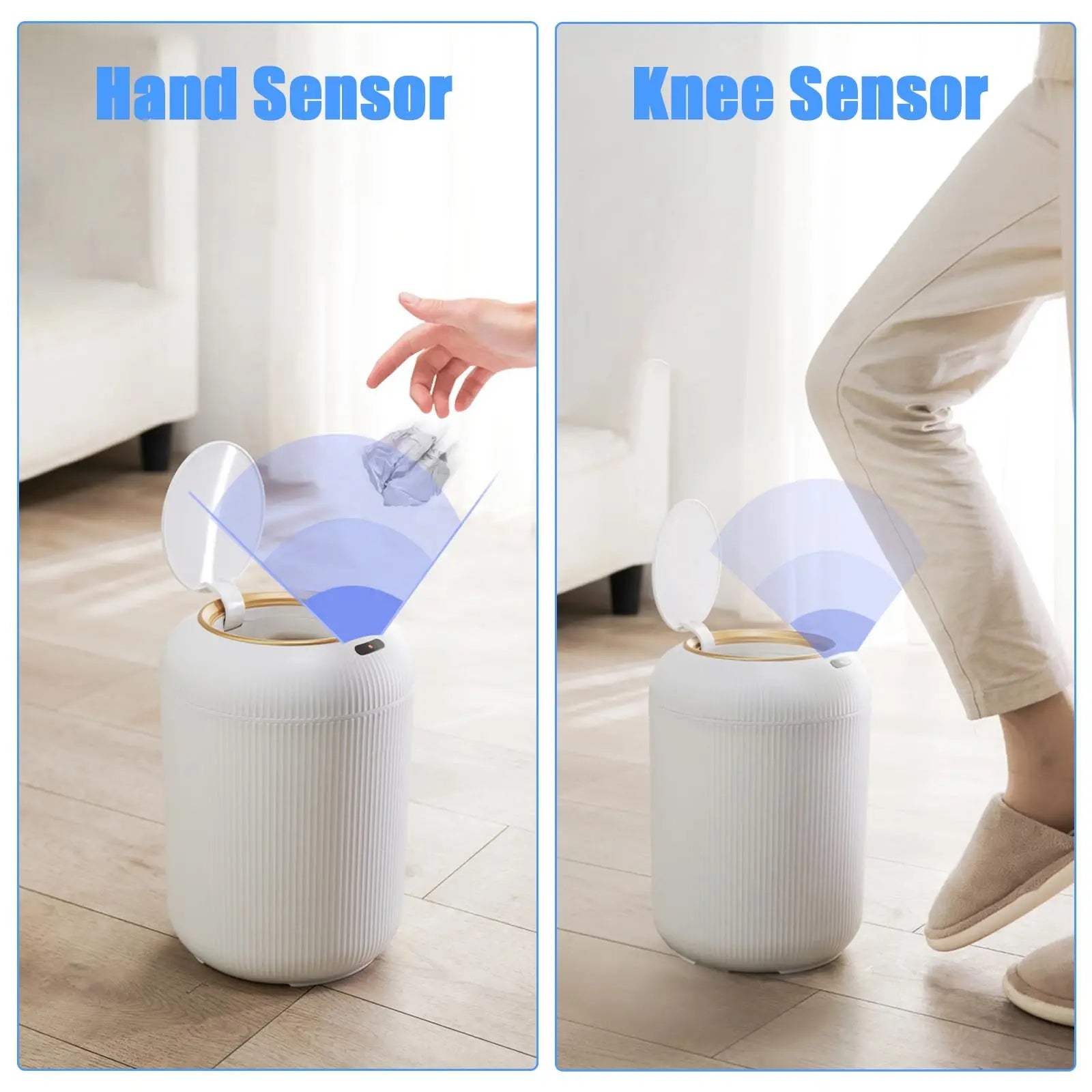 Smart Automatic Trash Can with Motion Sensor – Touchless, Odor-Sealing & Modern Design