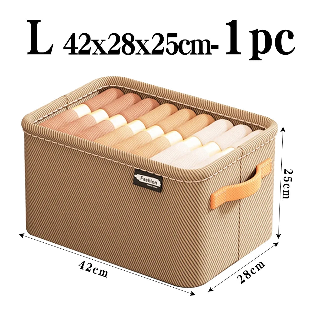 Thickened Clothes Organizer Storage Box for Pants, Jeans & Sweaters – Wardrobe & Drawer Organizer