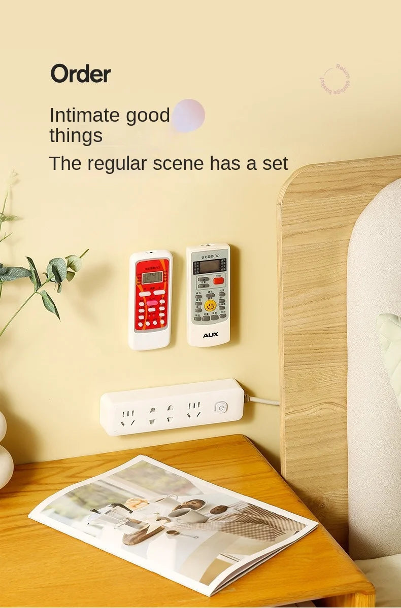 Magnetic Remote Control Holder with Adhesive Wall Mount – Strong Grip Organizer for Home & Office