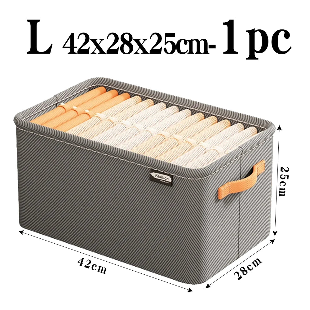 Thickened Clothes Organizer Storage Box for Pants, Jeans & Sweaters – Wardrobe & Drawer Organizer