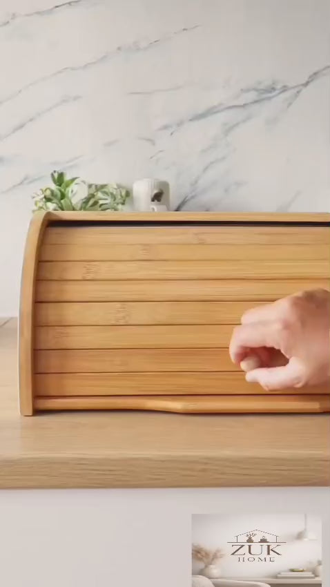 Natural Bamboo Food Organizer Box